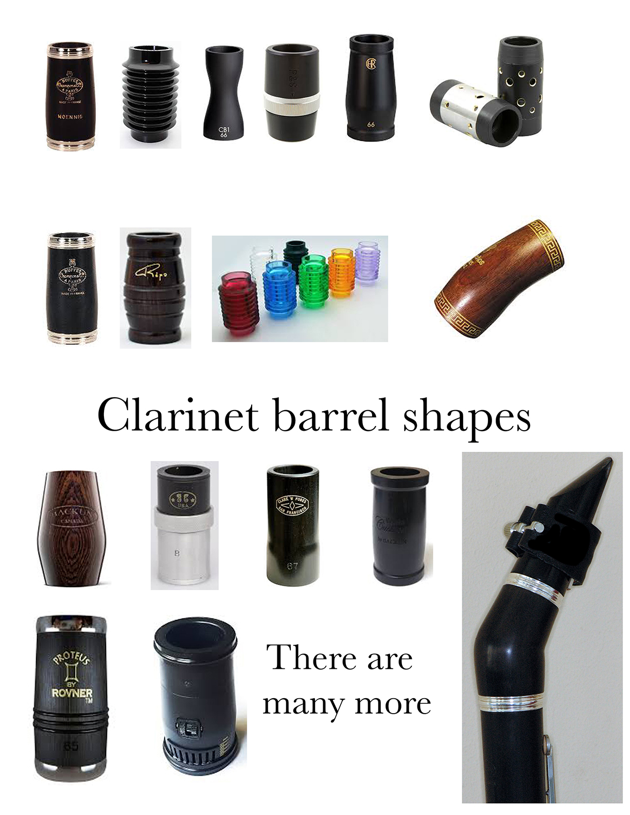 Clarinet Barrel Shapes